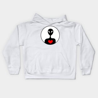 Alien Heart Kids Hoodie